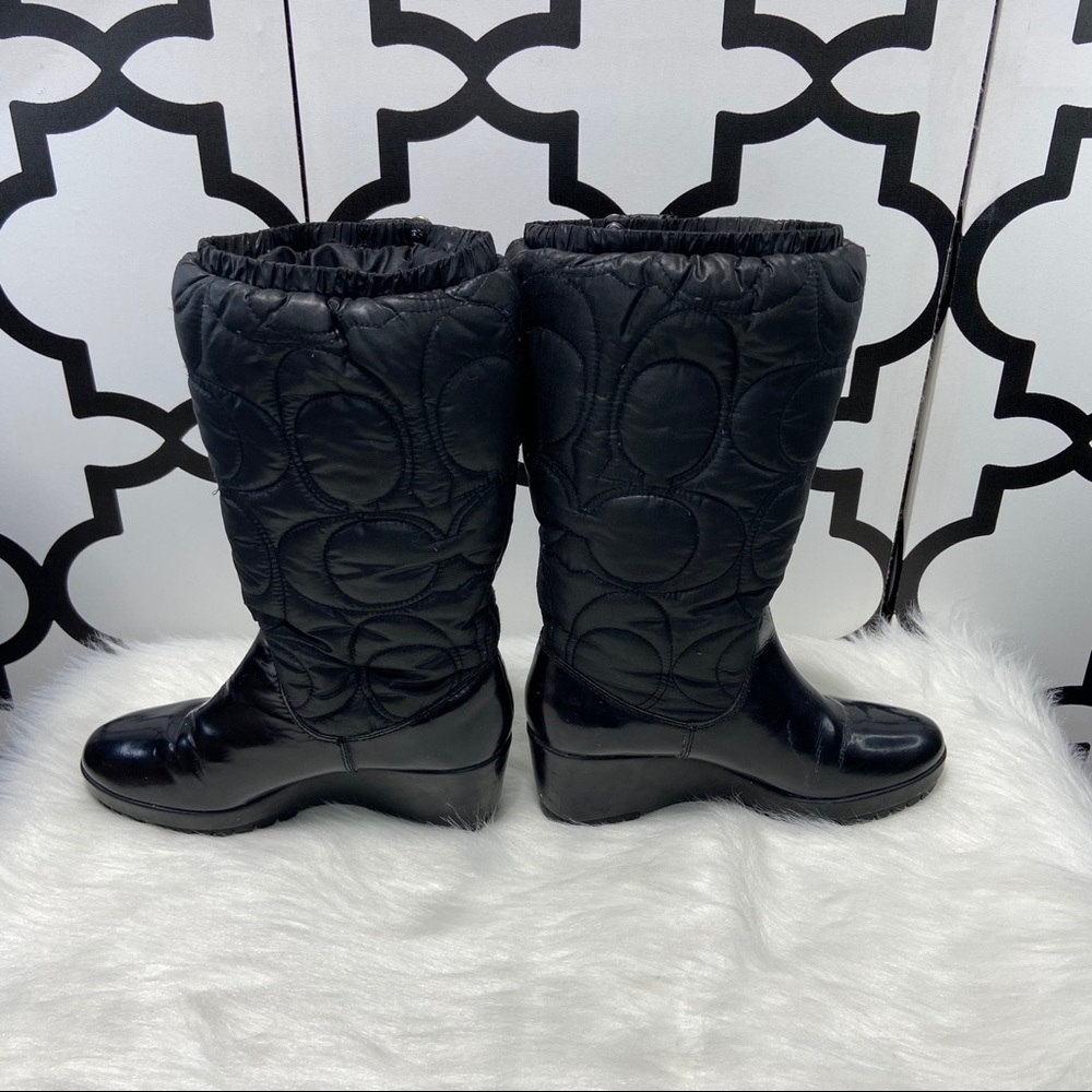 Coach Black Cantina Winter Wedge Boot - Picture 3 of 9